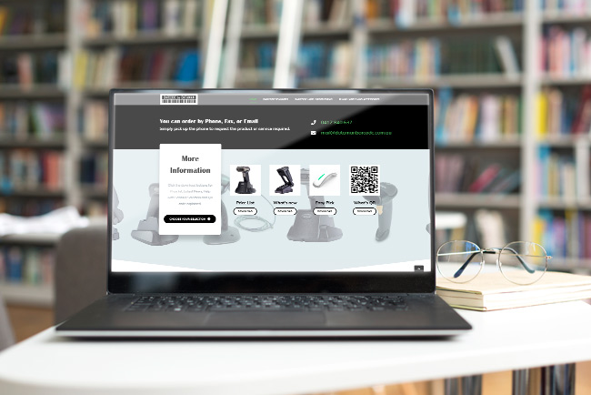 Dataman Barcode Scanners - website design